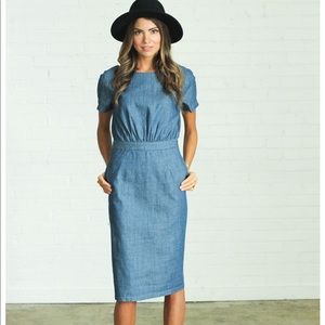 Clad & Cloth Chambray Dress